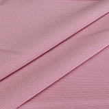 Костюмна крепова бістрейчова Барбі пудрова однотон, фото 2