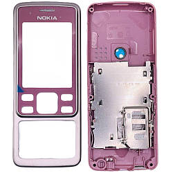 Корпус Nokia 6300 рожево-сріблястий