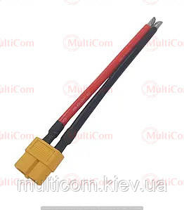 01-18-053. Гніздо живлення XT60, з дротом 12AWG, 10 см, фото 1