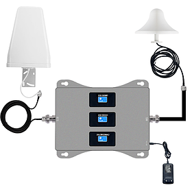 3-діапазонний GSM 3G 4G LTE репітер мобільного зв'язку 900/1800/2100 МГц стільникового зв'язку 2g/3g/4g 65dB