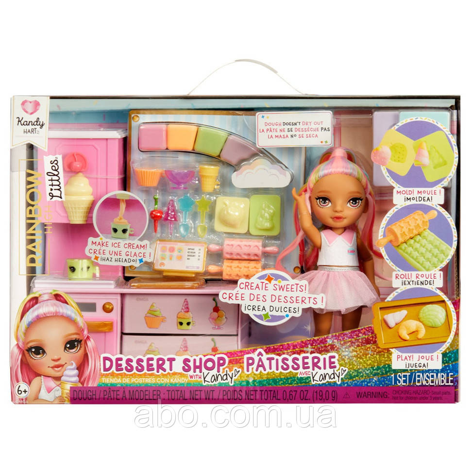 Ігровий набір із лялькою серії "Littles" Кондитерська Кенді Rainbow High 522058, фото 1