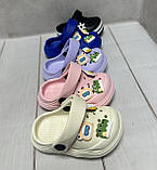 Дитячі сабо крокси crocs BBT 21-22 бузкові, фото 6