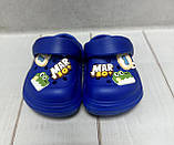 Дитячі сабо крокси crocs BBT 19-23  сині, фото 4