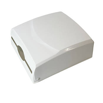 Диспенсер для серветок настінний пластиковий на 300 штук з віконцем, колір білий