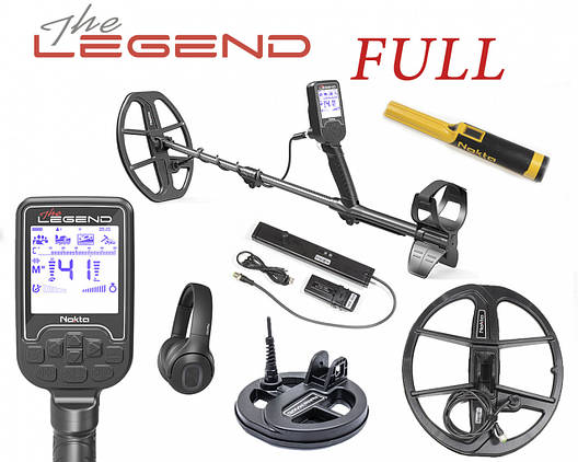 Металошукач Nokta Makro Legend. FULL комплектація. 3 катушки та Accupoint! Офіційна гарантія, фото 1