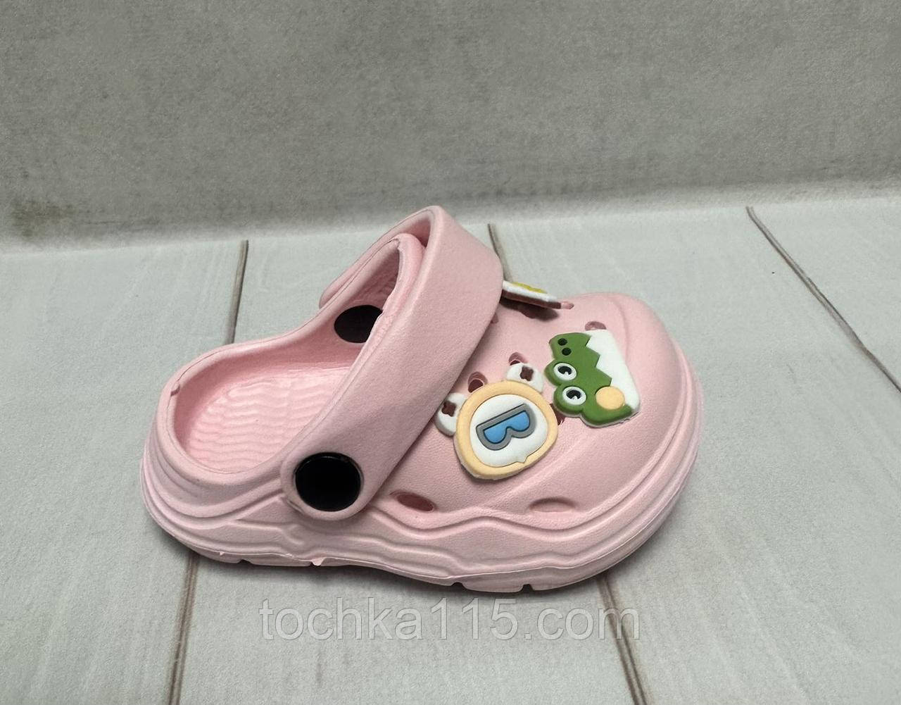 Дитячі сабо крокси crocs BBT 18-23 рожеві, фото 1