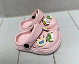 Дитячі сабо крокси crocs BBT 18-23 рожеві, фото 4