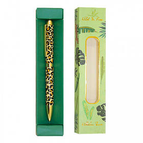 Ручка подарункова кулькова металева "Прінт леопард" "Wilhelm Buro" WB167 KNZ