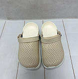 Дитячі сабо крокси силіконові luck line 34/35 22,5 см бежеві, фото 5