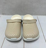 Дитячі сабо крокси силіконові luck line 34/35 22,5 см бежеві, фото 3