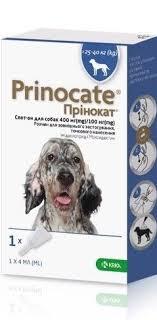 Прінокат краплі спот-он для собак 25-40 кг, 400/100 мг, 4 мл №3 *, фото 1