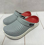 Дитячі сабо крокси силіконові luck line 30/31 20 см сірі, фото 4