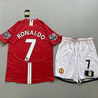 Форма дитяча чоловіча Роналдо 7 Манчестер Юнайтед Ronaldo Manchester United MU Retro 2007-2008