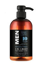 Чоловічий гель для душу, волосся і обличчя Dead Sea Collection Тop10 3 в 1 500 мл