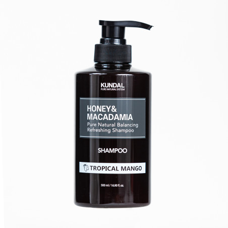 Відновлювальний шампунь для волосся Kundal Тропічне манго Honey&Macadamia Nature Shampoo 500 мл., фото 1
