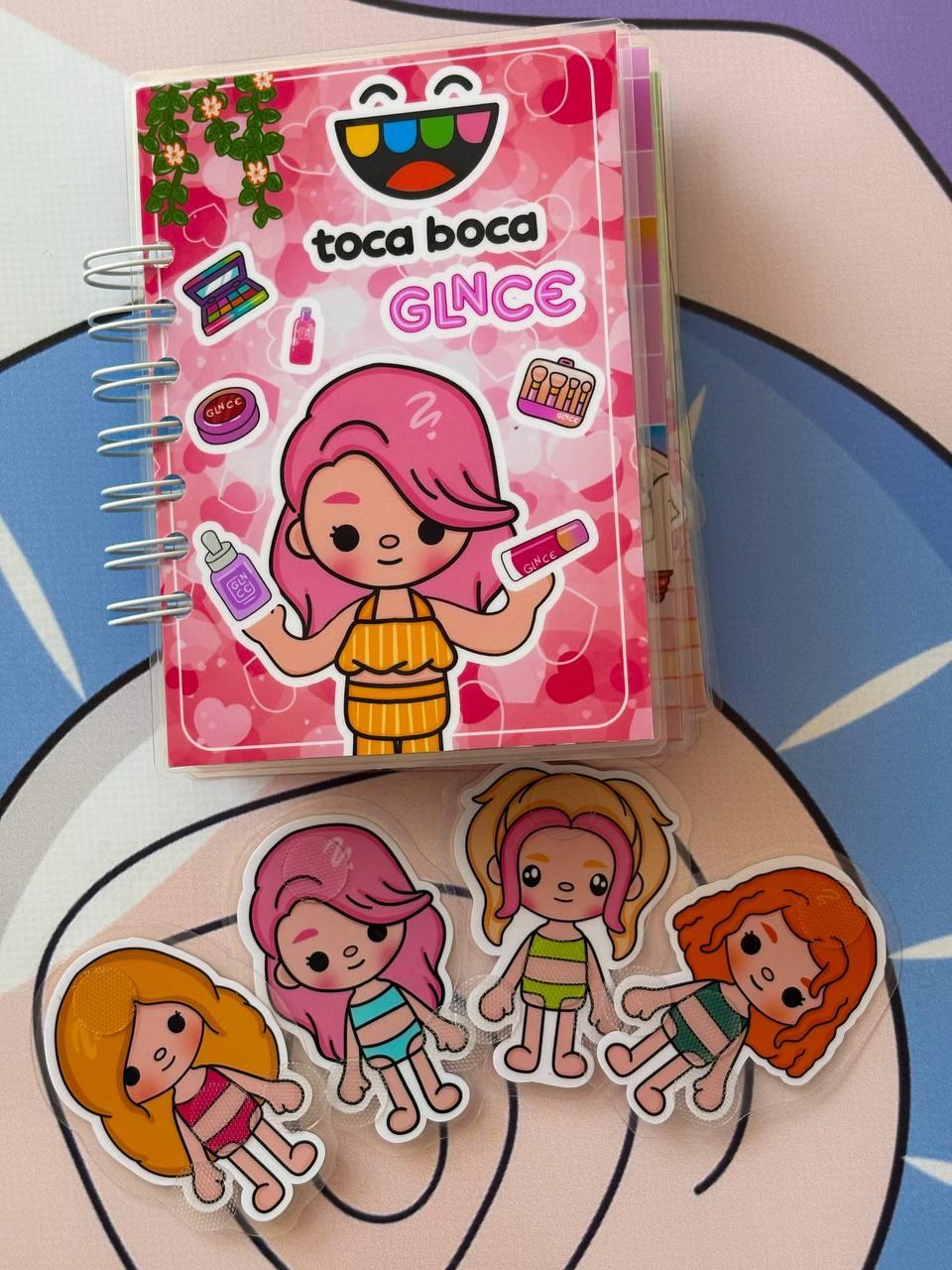 Міні альбом на липучках Toca Boca Рожевий салон краси