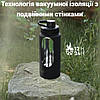 Пляшка для води металева з подвійною вакуумною ізоляцією Bohtal Insulated Bottle 960 ml/32 oz Blue Superman, фото 4