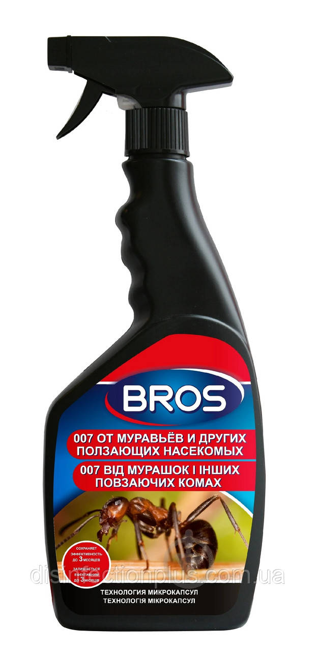Спрей 007 від мурах та інших повзучих комах Bros 500 мл