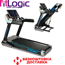Бігова доріжка складна для дому електрична бігова доріжка для схуднення FitLogic T68C навантаження 150 кг