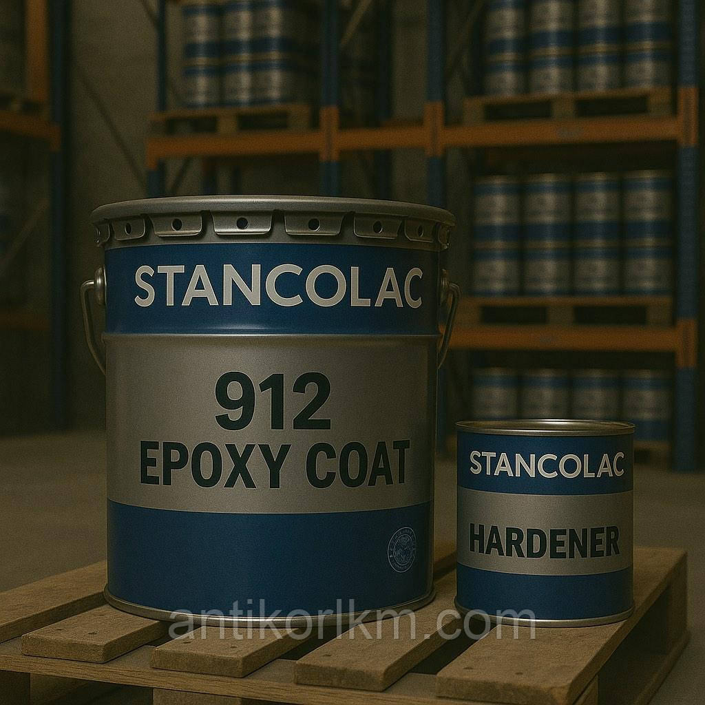 Епоксидна Двокомпонентна Антикорозійна Грунт-Фарба 912 EPOXY COAT STANCOLAC, 18/20 КГ + 4 КГ