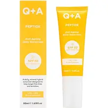 Сонцезахисний антивіковий крем для обличчя з пептидами SPF 50 Q+A 50 мл