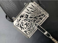 Дизайнерська решітка-гриль "Лев" 340х260х50 — люксовий подарунок чоловікові на день народження, ювілей, 14 лютого