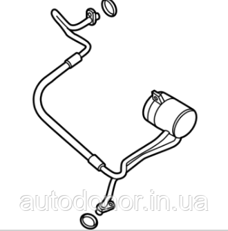 Трубка рідини кондиціонера Nissan Ariya (22-) 92490-5MP0B, фото 3