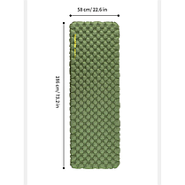 Надувний килимок Naturehike CNH22DZ018, 183х64х7см, Green, фото 6