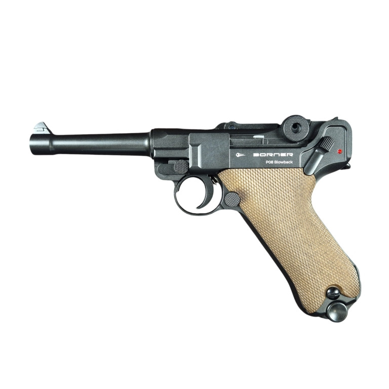 Пневматичний пістолет Borner P08 (Luger) Blowback