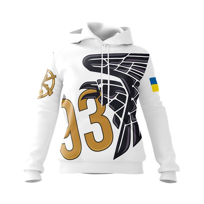 Худі жіноче з принтом «93-тя окрема механізована бригада. Крила Перемоги. Wings of Victory»