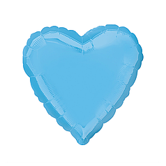 18" ANAGRAM-АН 040 СЕРЦЕ Пастель Лазурне | Pale Blue | 22457