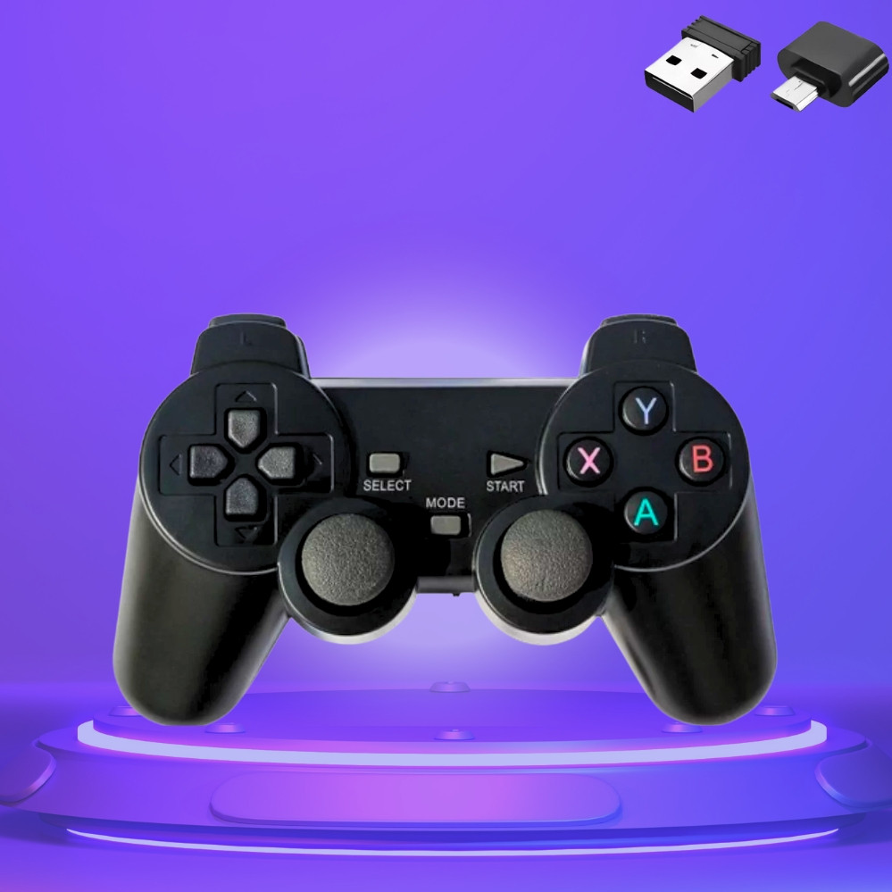 Бездротовий джойстик для ПК TGZ-706W Геймпад для комп'ютера Ігровий контролер Джойстик для ігор, фото 1
