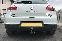 Фаркоп Renault Megane III 2008-2015 (Рено Меган 3 хетчбек) оцинкований