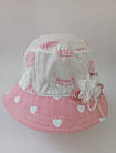 Дитяча літня панама для дівчинки, гарна панама бавовна для дівчинки 46-48, фото 5