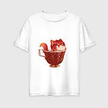 Футболка унісекс аніме "Genshin Impact" Котик Ділюк 3, фото 3