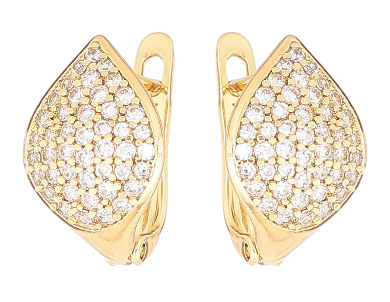 Сережки Xuping Позолота 14K англійський замок «Інкрустація кристалами»