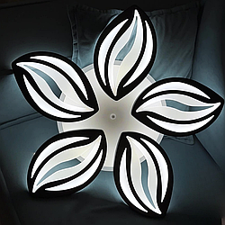 Led люстра з пультом Vatan Light 120W до 20 кв.м колір  1141/5BK