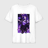 Футболка унісекс аніме "Genshin Impact" Райден 4, фото 2
