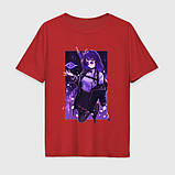 Футболка унісекс аніме "Genshin Impact" Райден 4, фото 5