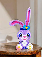 3D конструктор из мини-блоков "Зайчик" 2655 деталей, безопасный пластик, яркая фигурка 16×13 см