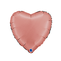 18" GRABO-ГР 013 СЕРЦЕ Сатин Рожеве Золото | Satin Rose Gold