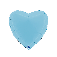 18" GRABO-ГР 046 СЕРЦЕ Макарун Блакитне | Matte Blue