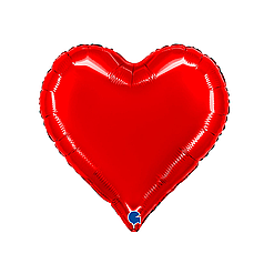 18" GRABO-ГР 004 СЕРЦЕ Sweetie Металік Червоне | Red