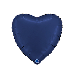 18" GRABO-ГР 055 СЕРЦЕ Сатин Синій | Satin Blue Navy