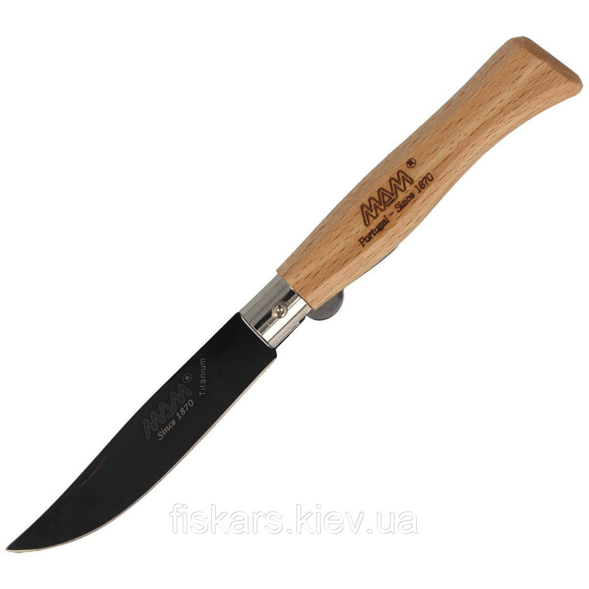 Ніж MAM Douro Light Beech Wood 83 mm Black Titanium (2085-LW)