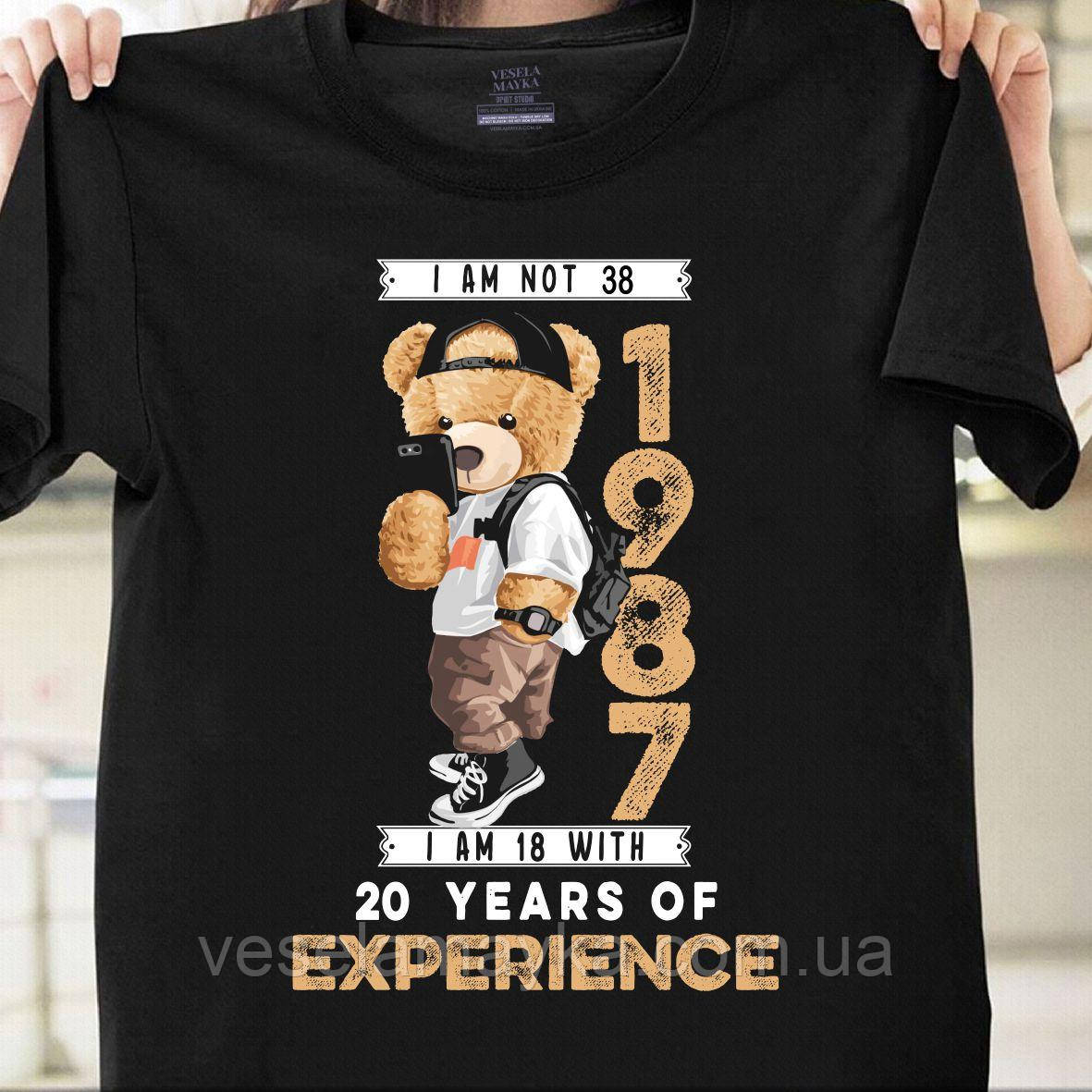 Футболка "38 років" (Made in 1987), фото 1