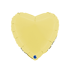 18" GRABO-ГР 019 СЕРЦЕ Макарун Жовте | Matte Yellow