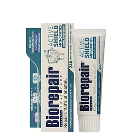 Зубна паста Biorepair Active Shield "Активний захист від карієсу" без фтору 75 мл 02795