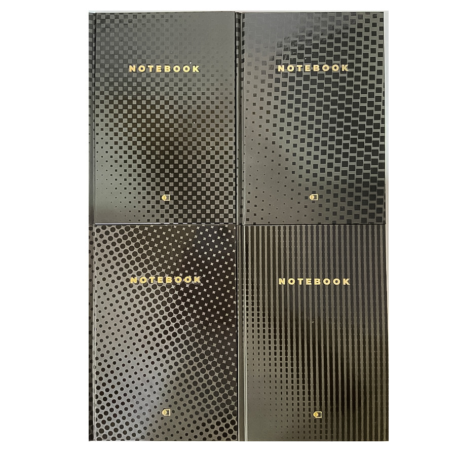Блокнот прошитий, А5, 96 аркушів, клітинка , тверда обкладинка, "Black", ArtPrint (04), фото 1
