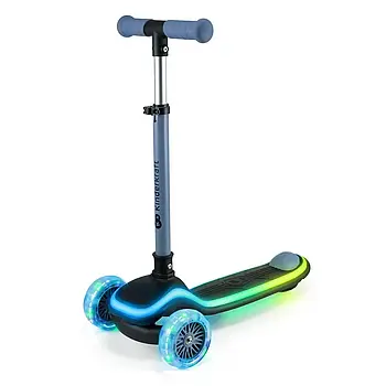 Самокат триколісний Kinderkraft Raket (PU-колеса, з LED-підсвіткою) KRRAKE00BLU0000 Blue